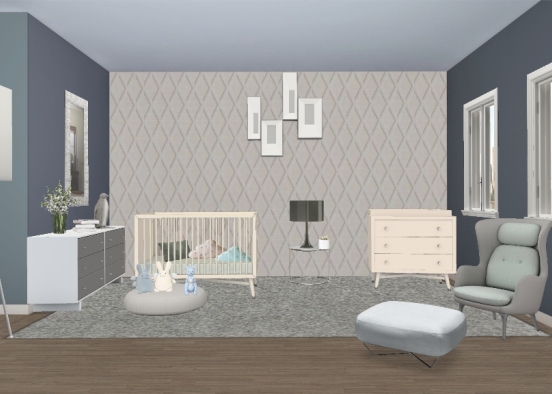 Nursery 💙 Design Rendering