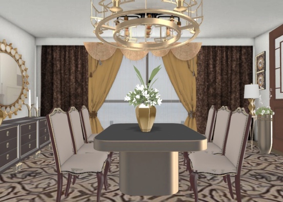 art deco dining room 🥰 Design Rendering