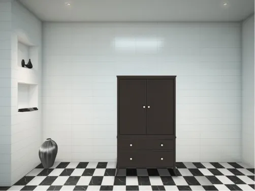 Black and white bathroom part 3