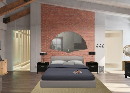Chambre confortable Design Rendering