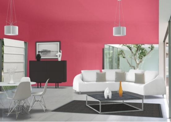 contemporáneo rosa Design Rendering