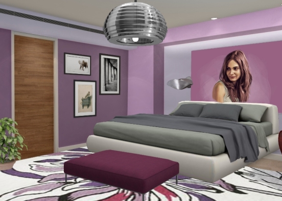Розовая спальня Design Rendering