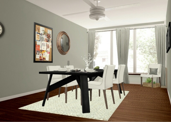 Cozy Dining Room Design Rendering