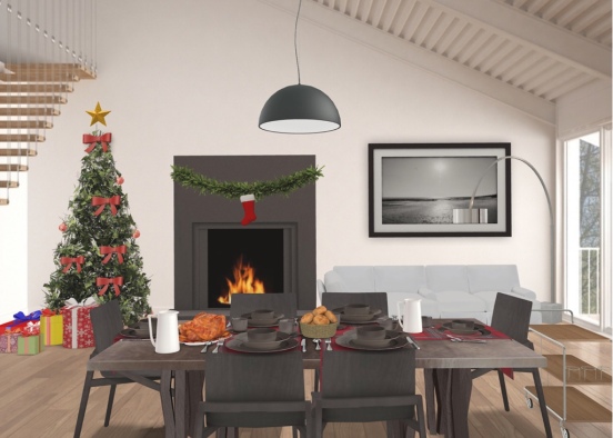 Christmas Lunch  Design Rendering