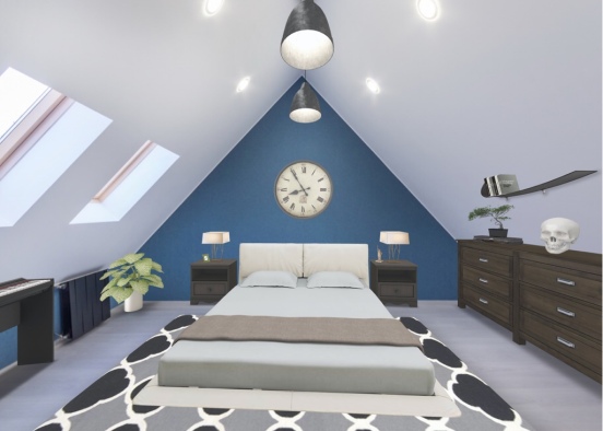 A teen’s room Design Rendering