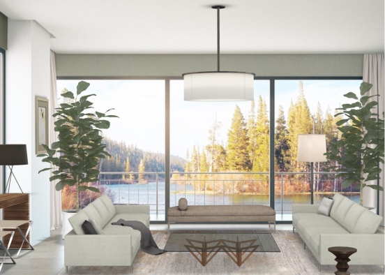 Contemporary Lakehouse Design Rendering
