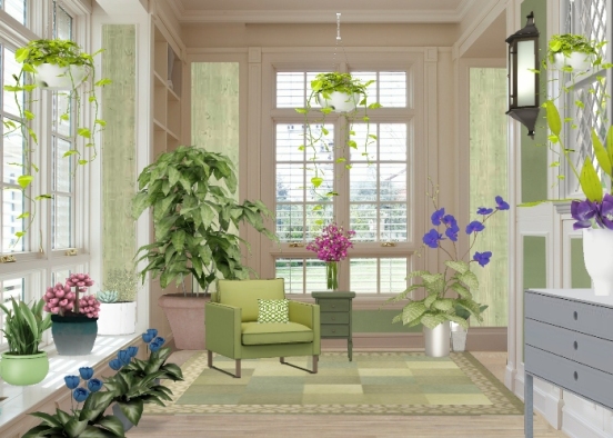 Indoor garden Design Rendering