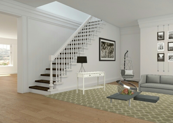 White and grey  Design Rendering
