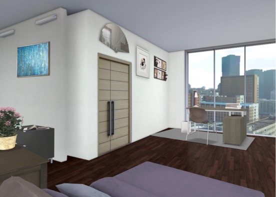 Bedroom and Office! Design Rendering