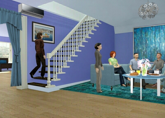# Living room  Design Rendering