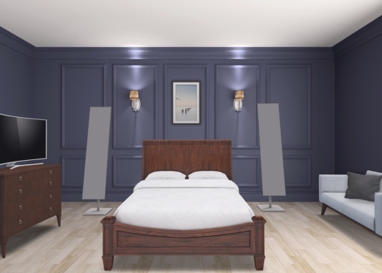 Hotel Liberty Bedroom Design Rendering