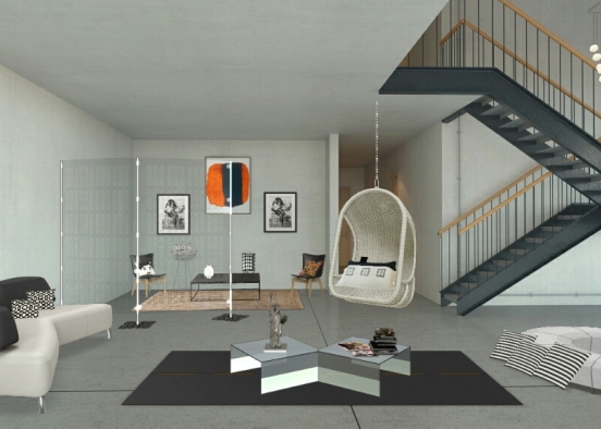 Living room 1 Design Rendering
