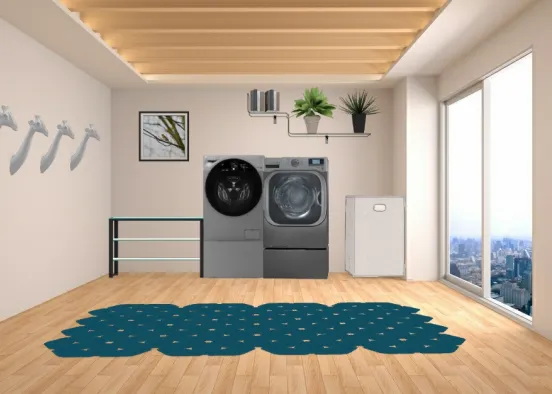 Best modern laundry room Design Rendering