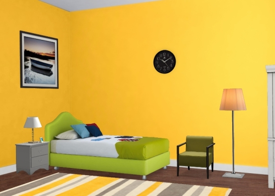 My son's 'perfect bedroom' :) (designed by himself) Design Rendering