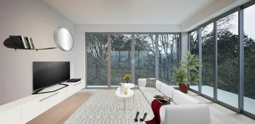 Salon cocooning dans les bois