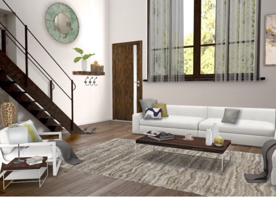Cozy living room Design Rendering