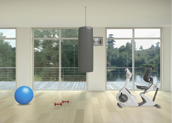 The gym of fitness Design Rendering