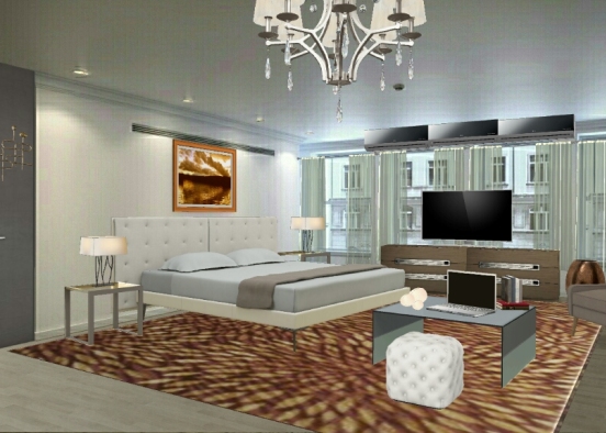luxurious bedroom... Design Rendering