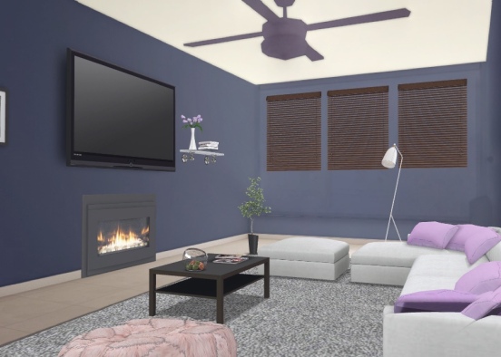 Erins living room Design Rendering