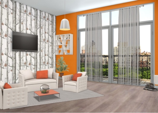 Orange room classi  Design Rendering