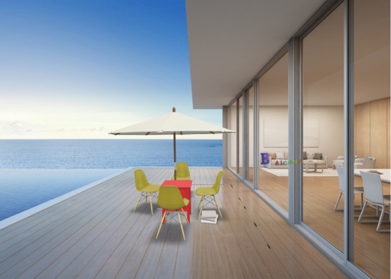balcony on top of the sea Design Rendering