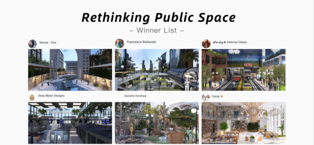 Winner Announced for the August Challenge - Rethinking Public Space!!!