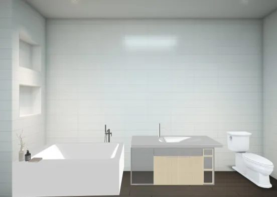 wow this is a Color coordinated bathroom  Design Rendering