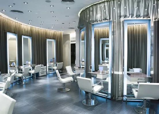 Glamour Salon Design Rendering