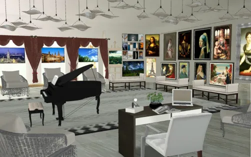 Galleria d'arte fra l'antico e il moderno ❤💕 Per gli ospiti..👨👩 Questa sera..Concerto per Pianoforte e Flauto 🎼(al flauto si esibirà Francesca 👱)