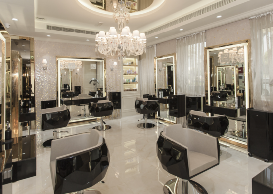 Luxury Salon Design Rendering