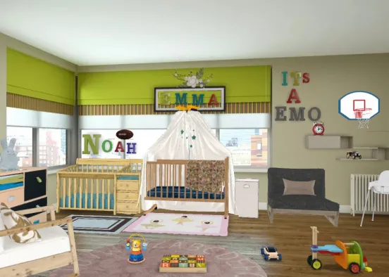 Babies room  Design Rendering