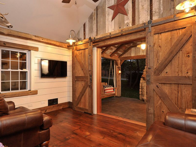 Rustic barn door