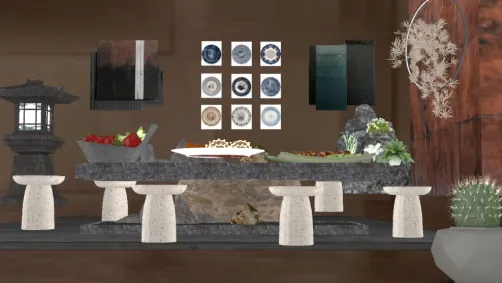 Stone Tables and Chairs