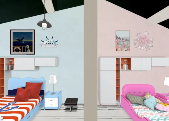 Shared Bedroom 🥰 Design Rendering