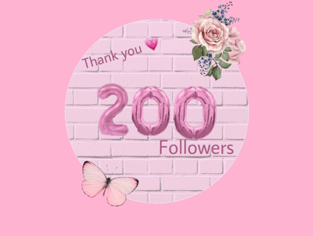 Thank y’all so much for 200 followers. 