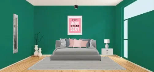 Decora dormitorio color verde y tonos pastel.decoration bedroom green color and pink