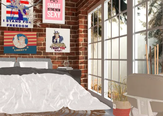 # Mini Bedroom  Renderização de Design