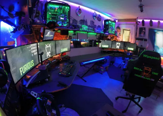 # Luxury Game Room Renderização de Design