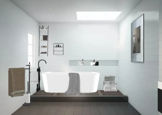 My First bathroon Design Rendering