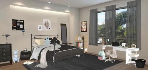 Modern teenage room