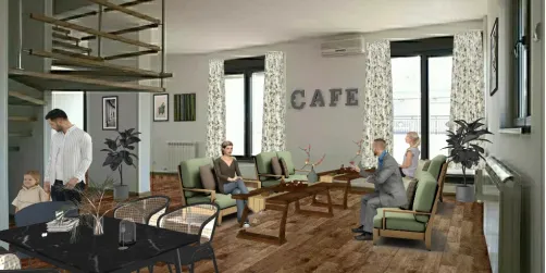 Cosy Green Café