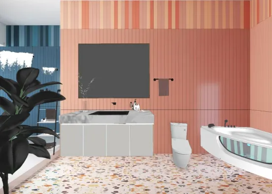tthis is the most ugly bathroom🤡 Design Rendering
