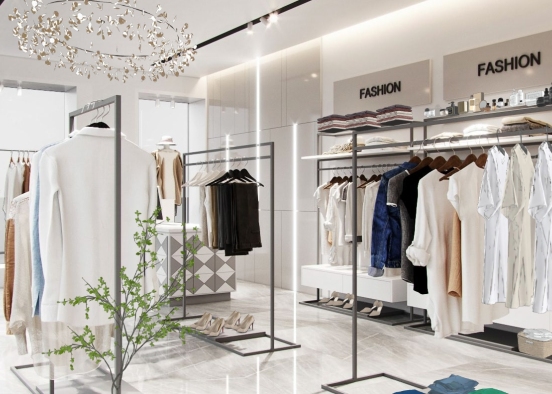 Fashion shop Design Rendering