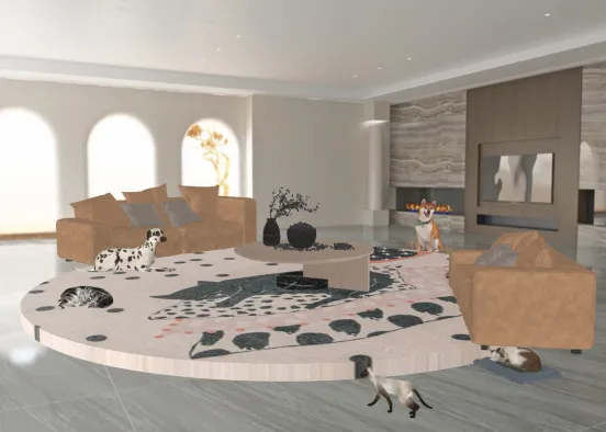 wow 🤩 this living room is amazing 😻  Design Rendering