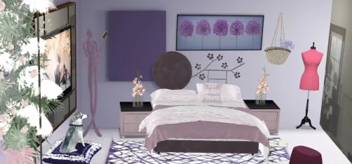 purple bedroom!💜 no?yes?