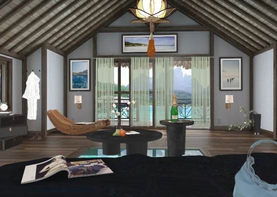 Maldives holiday room Design Rendering
