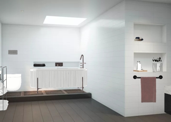 Salle de bain chic Design Rendering