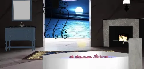 Moonlight Baths . .. This Backdrop Was Created Using The Homestyler Web Site 