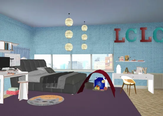 Me and my sis created our official room  Design Rendering