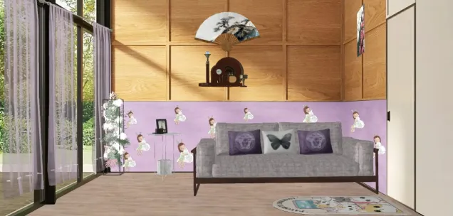 Modernize Pastel Cute Living Room